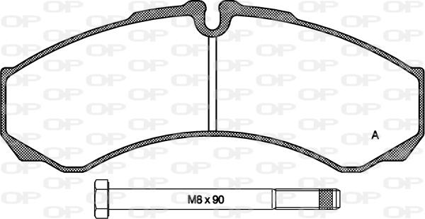 Open Parts BPA0651.00 - Bremžu uzliku kompl., Disku bremzes autodraugiem.lv