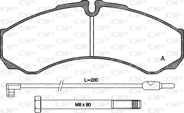 Open Parts BPA0651.02 - Bremžu uzliku kompl., Disku bremzes autodraugiem.lv