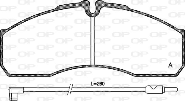 Open Parts BPA0651.12 - Bremžu uzliku kompl., Disku bremzes autodraugiem.lv