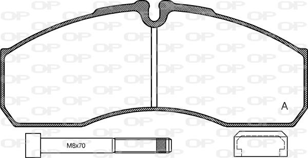 Open Parts BPA0651.86 - Bremžu uzliku kompl., Disku bremzes autodraugiem.lv