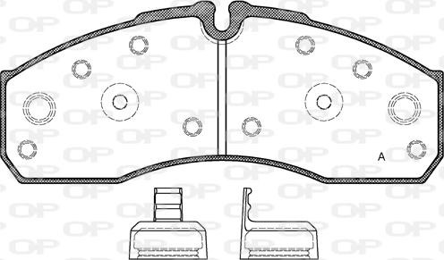 Open Parts BPA0651.30 - Bremžu uzliku kompl., Disku bremzes autodraugiem.lv