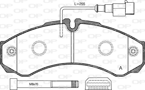 Open Parts BPA0651.32 - Bremžu uzliku kompl., Disku bremzes autodraugiem.lv