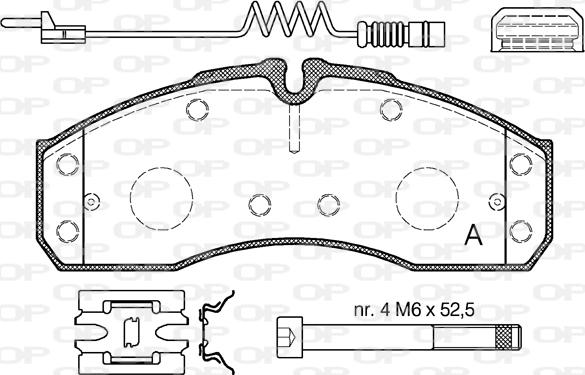 Open Parts BPA0651.22 - Bremžu uzliku kompl., Disku bremzes autodraugiem.lv