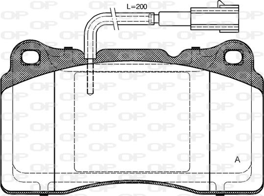 Open Parts BPA0666.51 - Bremžu uzliku kompl., Disku bremzes autodraugiem.lv