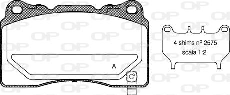 Open Parts BPA0666.04 - Bremžu uzliku kompl., Disku bremzes autodraugiem.lv