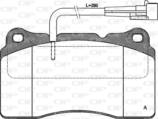 Open Parts BPA0666.02 - Bremžu uzliku kompl., Disku bremzes autodraugiem.lv