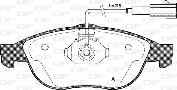 Open Parts BPA0660.11 - Bremžu uzliku kompl., Disku bremzes autodraugiem.lv