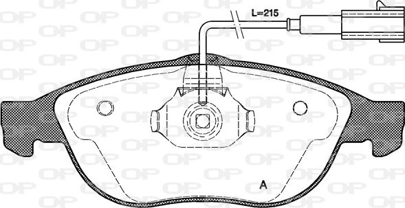 Open Parts BPA0660.22 - Bremžu uzliku kompl., Disku bremzes autodraugiem.lv