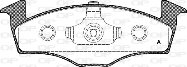 Open Parts BPA0609.00 - Bremžu uzliku kompl., Disku bremzes autodraugiem.lv