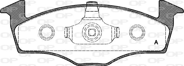Open Parts BPA0609.10 - Bremžu uzliku kompl., Disku bremzes autodraugiem.lv