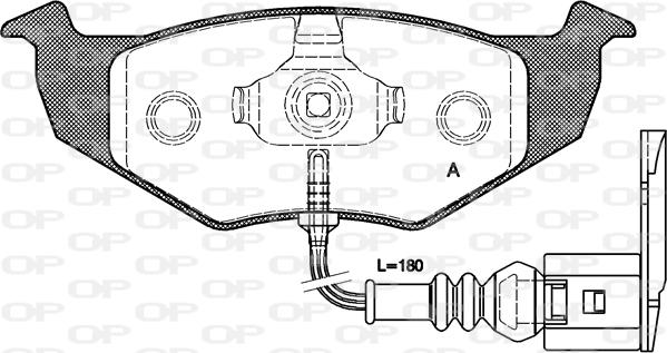 Open Parts BPA0609.11 - Bremžu uzliku kompl., Disku bremzes autodraugiem.lv