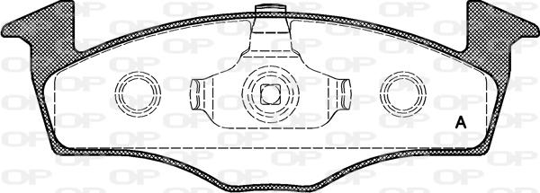 Open Parts BPA0609.20 - Bremžu uzliku kompl., Disku bremzes autodraugiem.lv