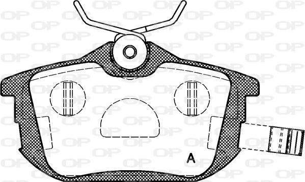 Open Parts BPA0605.12 - Bremžu uzliku kompl., Disku bremzes autodraugiem.lv