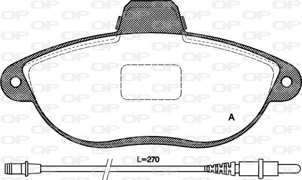 Open Parts BPA0602.02 - Bremžu uzliku kompl., Disku bremzes autodraugiem.lv