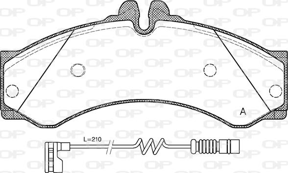 Open Parts BPA0614.12 - Bremžu uzliku kompl., Disku bremzes autodraugiem.lv