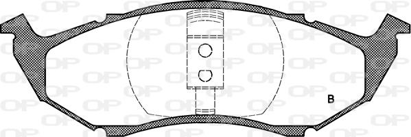 Open Parts BPA0610.00 - Bremžu uzliku kompl., Disku bremzes autodraugiem.lv