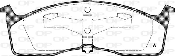 Open Parts BPA0610.00 - Bremžu uzliku kompl., Disku bremzes autodraugiem.lv