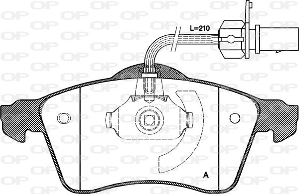 Open Parts BPA0618.01 - Bremžu uzliku kompl., Disku bremzes autodraugiem.lv