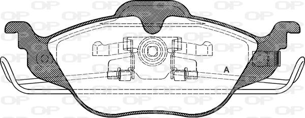 Open Parts BPA0684.02 - Bremžu uzliku kompl., Disku bremzes autodraugiem.lv