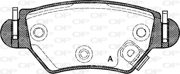 Open Parts BPA0685.22 - Bremžu uzliku kompl., Disku bremzes autodraugiem.lv