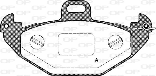 Open Parts BPA0686.00 - Bremžu uzliku kompl., Disku bremzes autodraugiem.lv