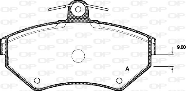 Open Parts BPA0631.00 - Bremžu uzliku kompl., Disku bremzes autodraugiem.lv