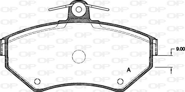 Open Parts BPA0631.10 - Bremžu uzliku kompl., Disku bremzes autodraugiem.lv