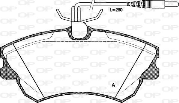 Open Parts BPA0638.02 - Bremžu uzliku kompl., Disku bremzes autodraugiem.lv