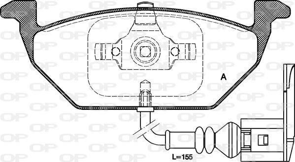 Open Parts BPA0633.41 - Bremžu uzliku kompl., Disku bremzes autodraugiem.lv