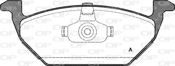 Open Parts BPA0633.00 - Bremžu uzliku kompl., Disku bremzes autodraugiem.lv