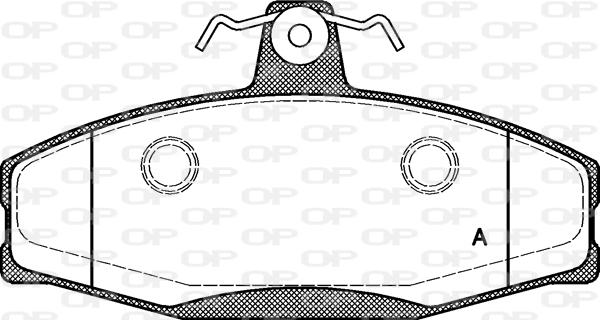 Open Parts BPA0620.20 - Bremžu uzliku kompl., Disku bremzes autodraugiem.lv