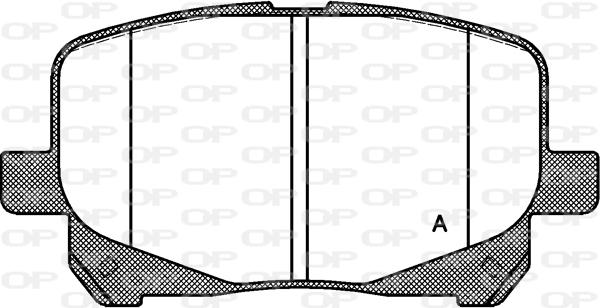 Open Parts BPA0621.10 - Bremžu uzliku kompl., Disku bremzes autodraugiem.lv