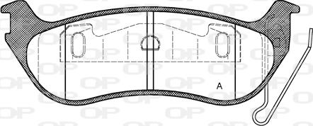 Open Parts BPA0628.12 - Bremžu uzliku kompl., Disku bremzes autodraugiem.lv