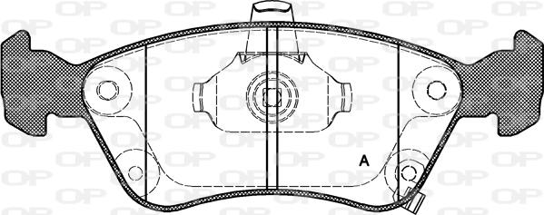 Open Parts BPA0676.02 - Bremžu uzliku kompl., Disku bremzes autodraugiem.lv