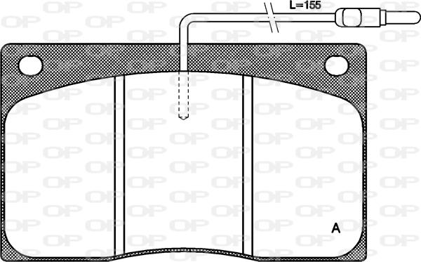 Open Parts BPA0044.02 - Bremžu uzliku kompl., Disku bremzes autodraugiem.lv