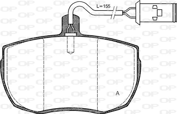 Open Parts BPA0056.22 - Bremžu uzliku kompl., Disku bremzes autodraugiem.lv