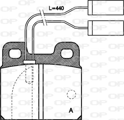 Open Parts BPA0005.01 - Bremžu uzliku kompl., Disku bremzes autodraugiem.lv