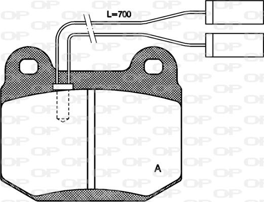 Open Parts BPA0014.01 - Bremžu uzliku kompl., Disku bremzes autodraugiem.lv