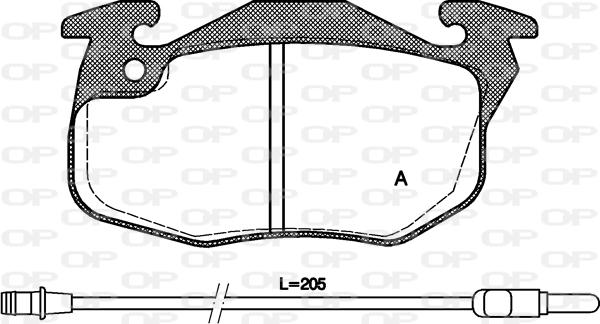 Open Parts BPA0192.12 - Bremžu uzliku kompl., Disku bremzes autodraugiem.lv