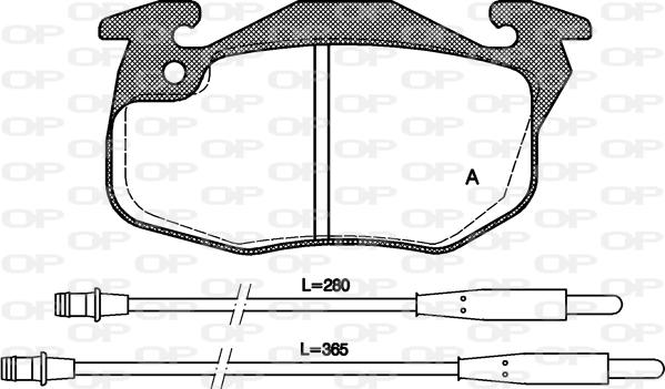 Open Parts BPA0192.34 - Bremžu uzliku kompl., Disku bremzes autodraugiem.lv