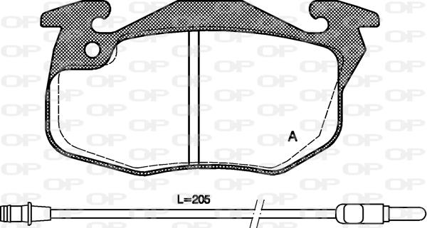 Open Parts BPA0192.22 - Bremžu uzliku kompl., Disku bremzes autodraugiem.lv