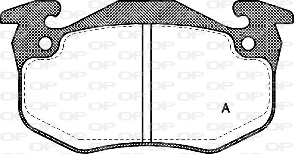 Open Parts BPA0144.80 - Bremžu uzliku kompl., Disku bremzes autodraugiem.lv