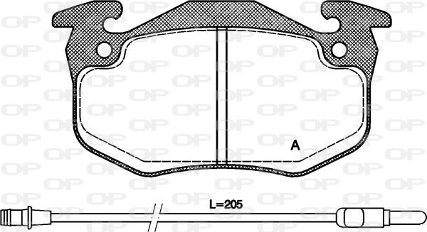 Open Parts BPA0144.32 - Bremžu uzliku kompl., Disku bremzes autodraugiem.lv