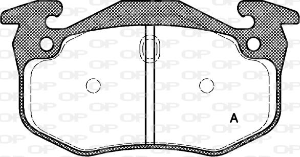 Open Parts BPA0144.70 - Bremžu uzliku kompl., Disku bremzes autodraugiem.lv
