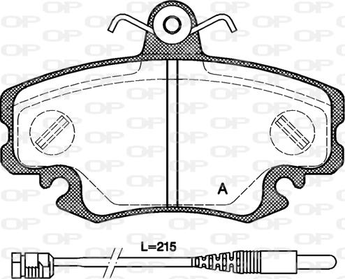 Open Parts BPA0141.30 - Bremžu uzliku kompl., Disku bremzes autodraugiem.lv