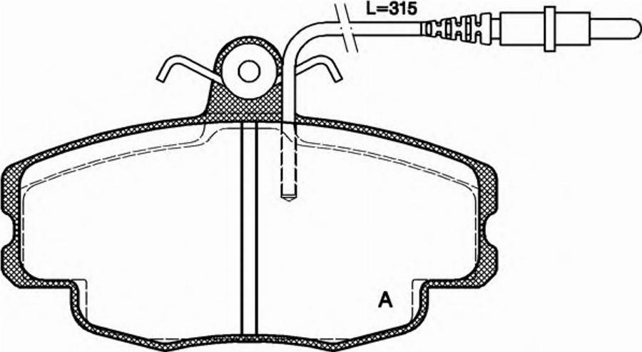 Open Parts BPA0141.24 - Bremžu uzliku kompl., Disku bremzes autodraugiem.lv