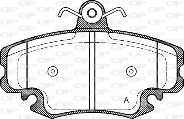 Open Parts BPA0141.20 - Bremžu uzliku kompl., Disku bremzes autodraugiem.lv