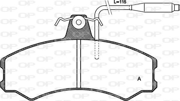 Open Parts BPA0143.02 - Bremžu uzliku kompl., Disku bremzes autodraugiem.lv