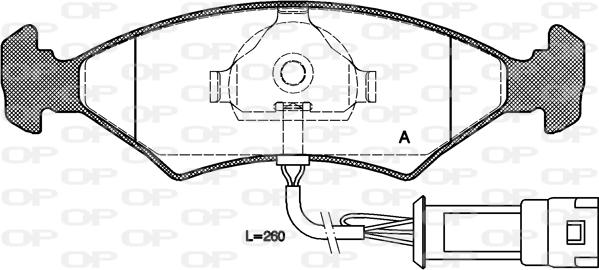 Open Parts BPA0119.32 - Bremžu uzliku kompl., Disku bremzes autodraugiem.lv