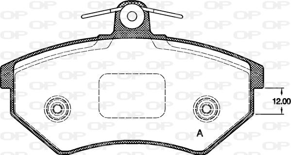 Open Parts BPA0134.40 - Bremžu uzliku kompl., Disku bremzes autodraugiem.lv